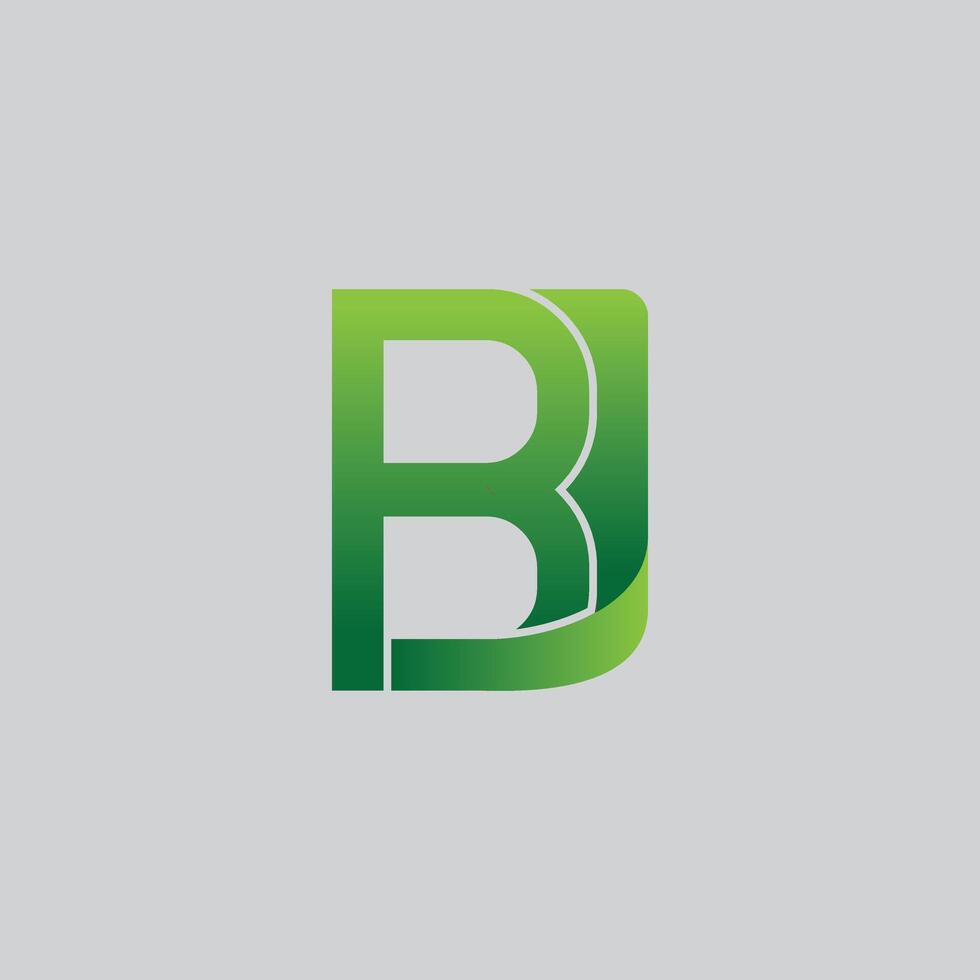 BJ letter logo illustration vector