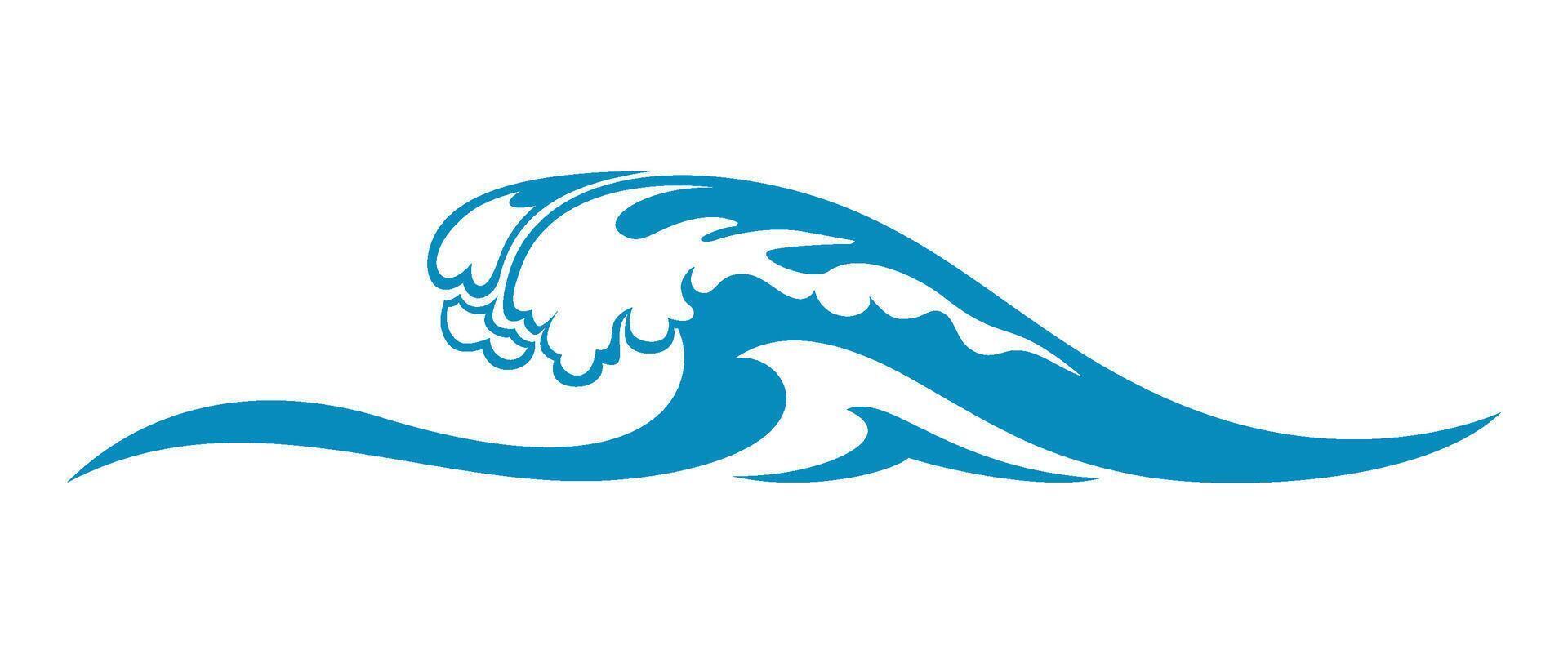 sea wave icon vector