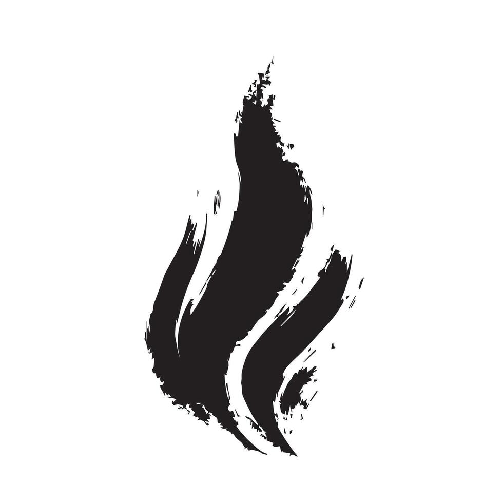 Intuitive Fire Black Flame with a Bold Finish vector