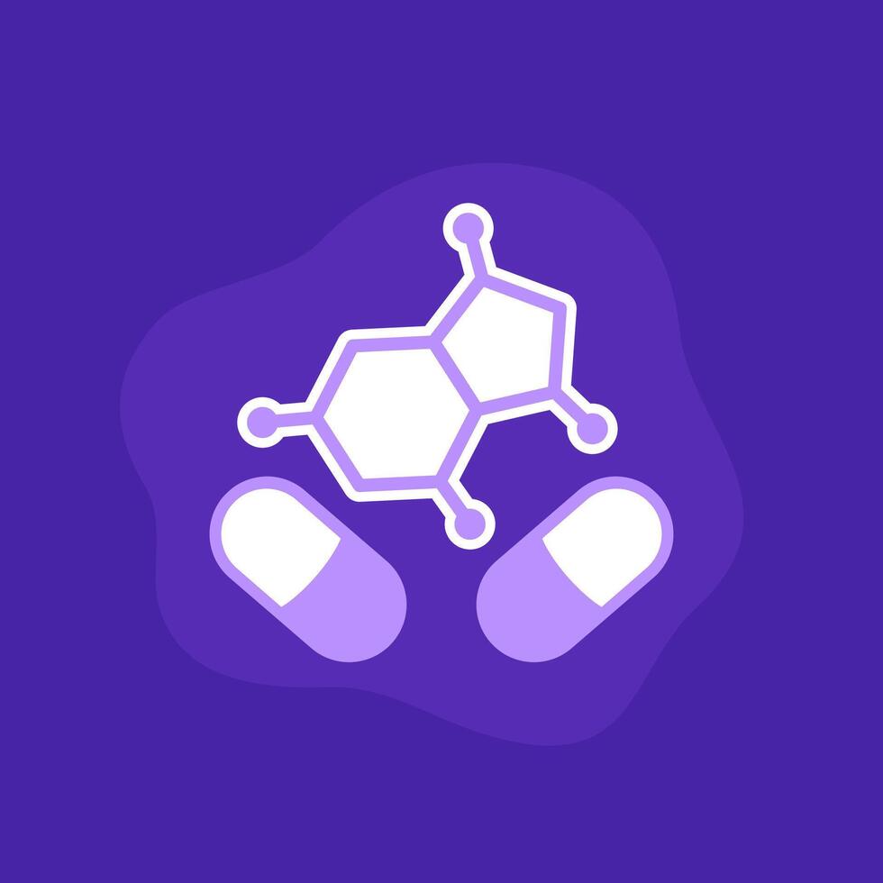 hormone therapy icon, design vector