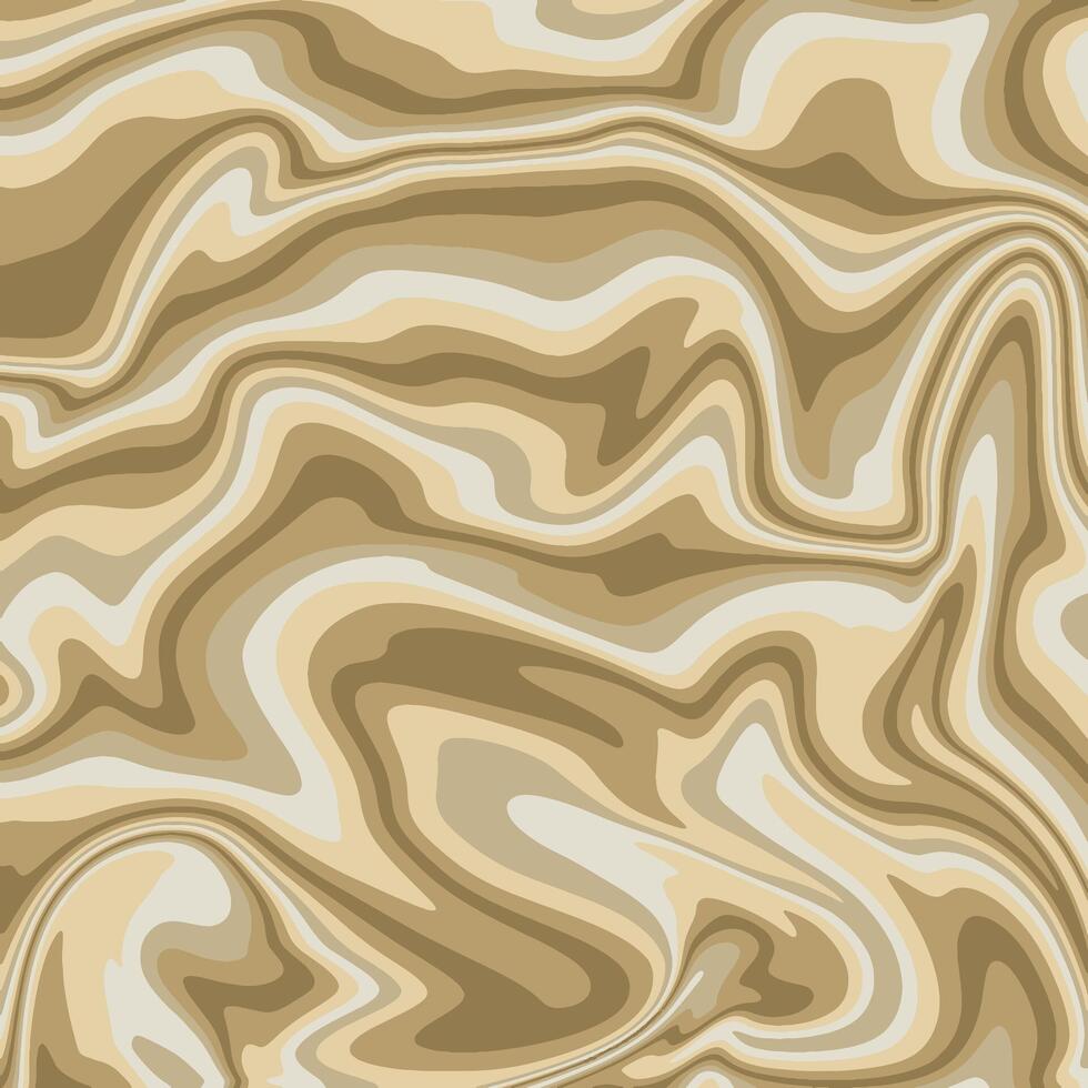 Illustration. Abstract wavy background in shades of mustard colors. vector