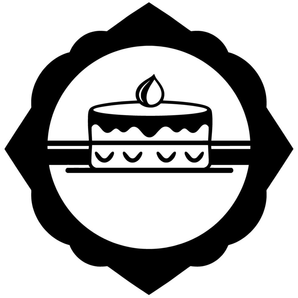 A delectable cake a delightful dessert perfect for birthdays and celebrations. Indulge in its sweetness and rich flavors. A culinary masterpiece vector