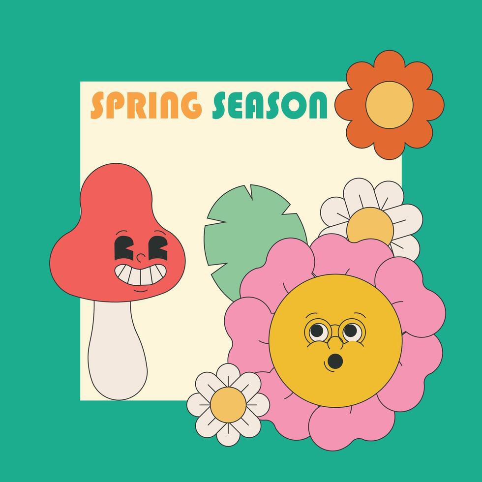 spring season sale vector