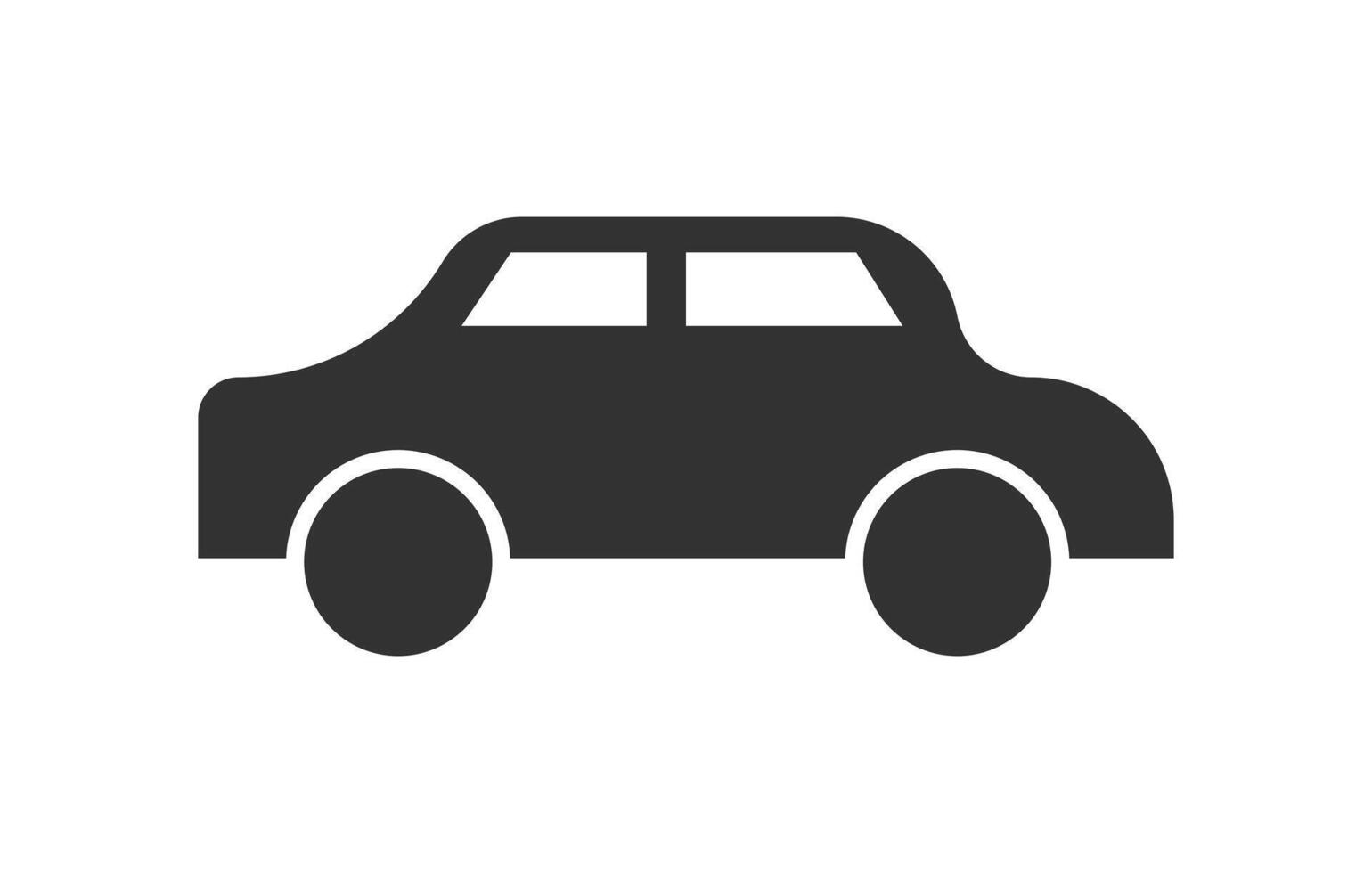 car icon isolated sign symbol vector