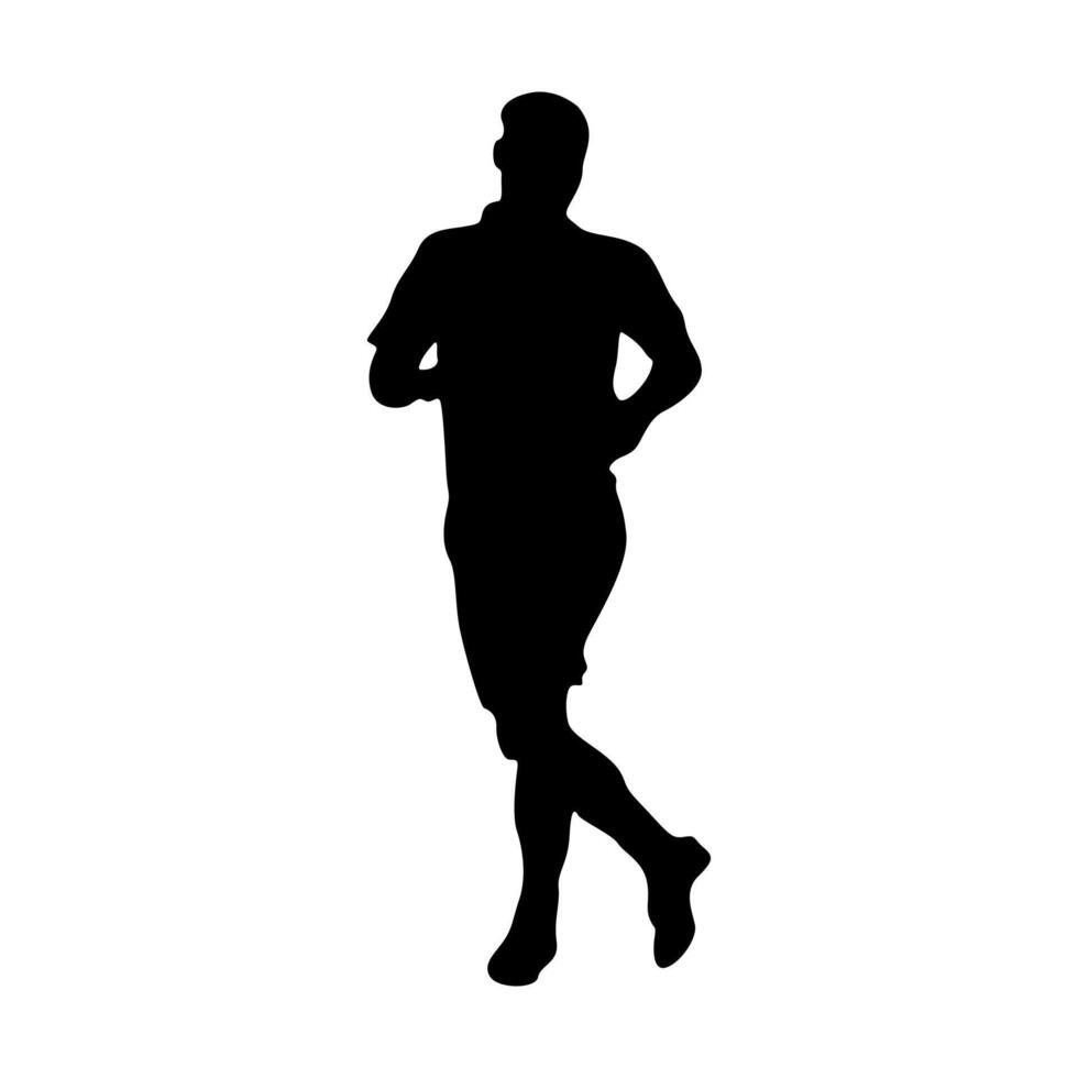 football soccer player man in action isolated white background. vector