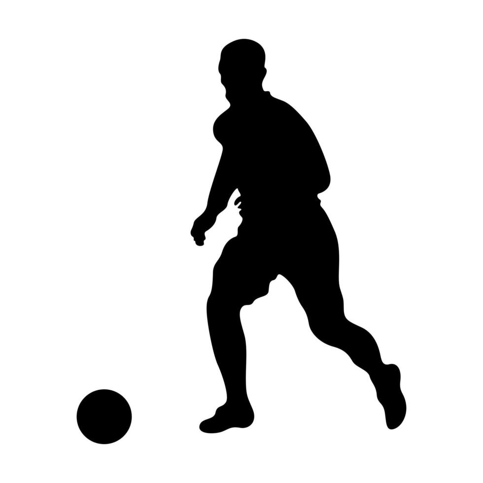 football soccer player man in action isolated vector