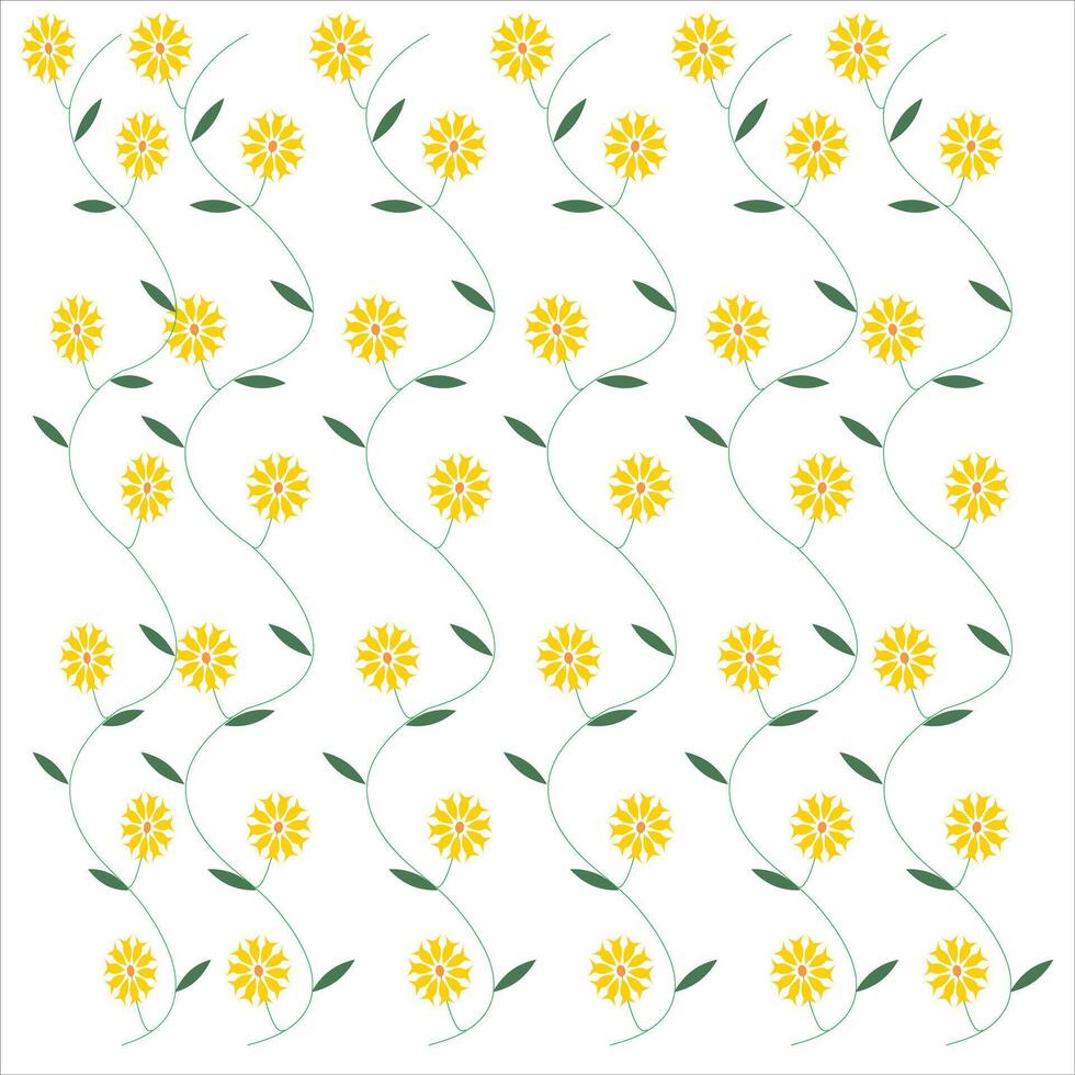 flower pattern Illustration on a white background vector