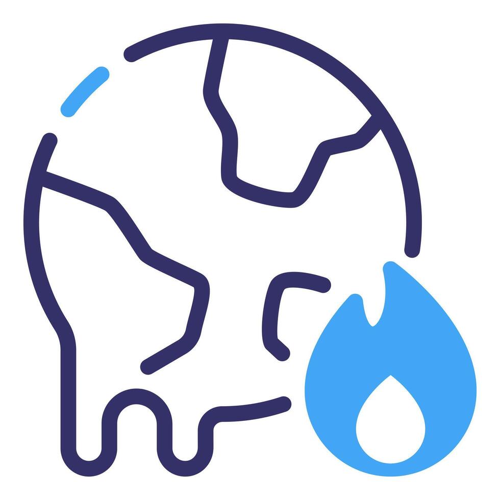 Water pollution icon vector