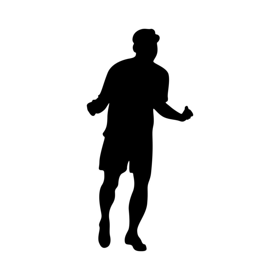 American football players isolated. American football player illustration. vector