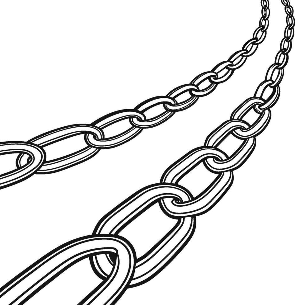 Chain illustration art vector