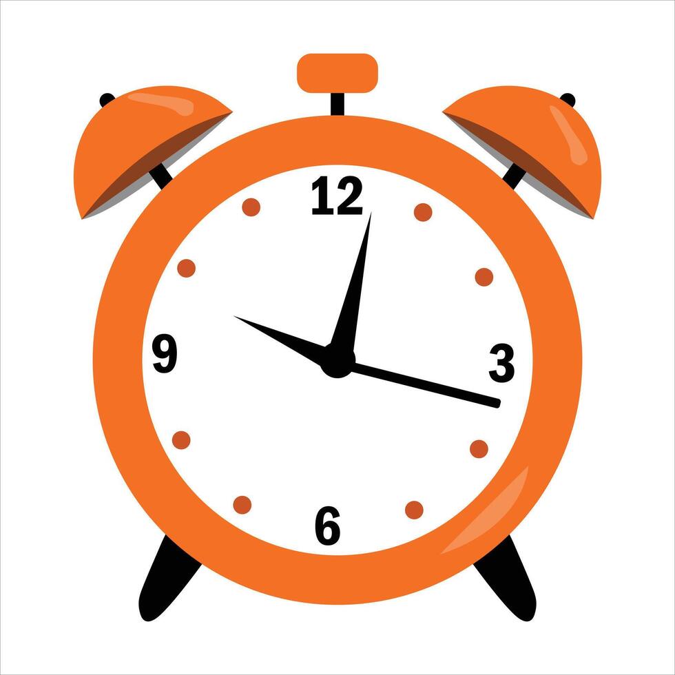Alarm clock is isolated on a white background vector
