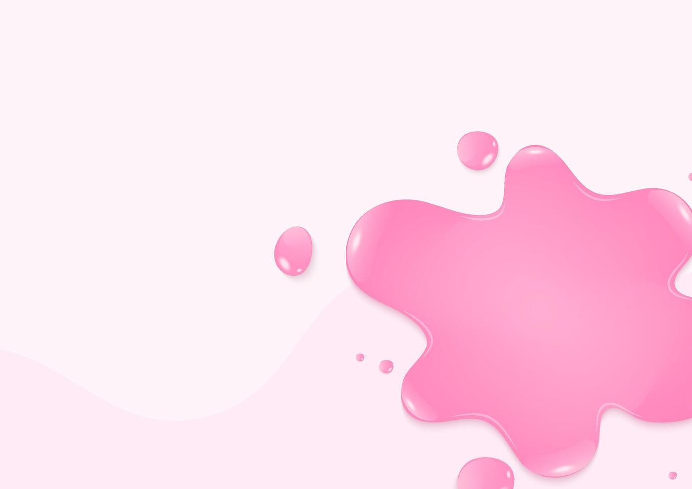 Pink bubble on light pink background vector