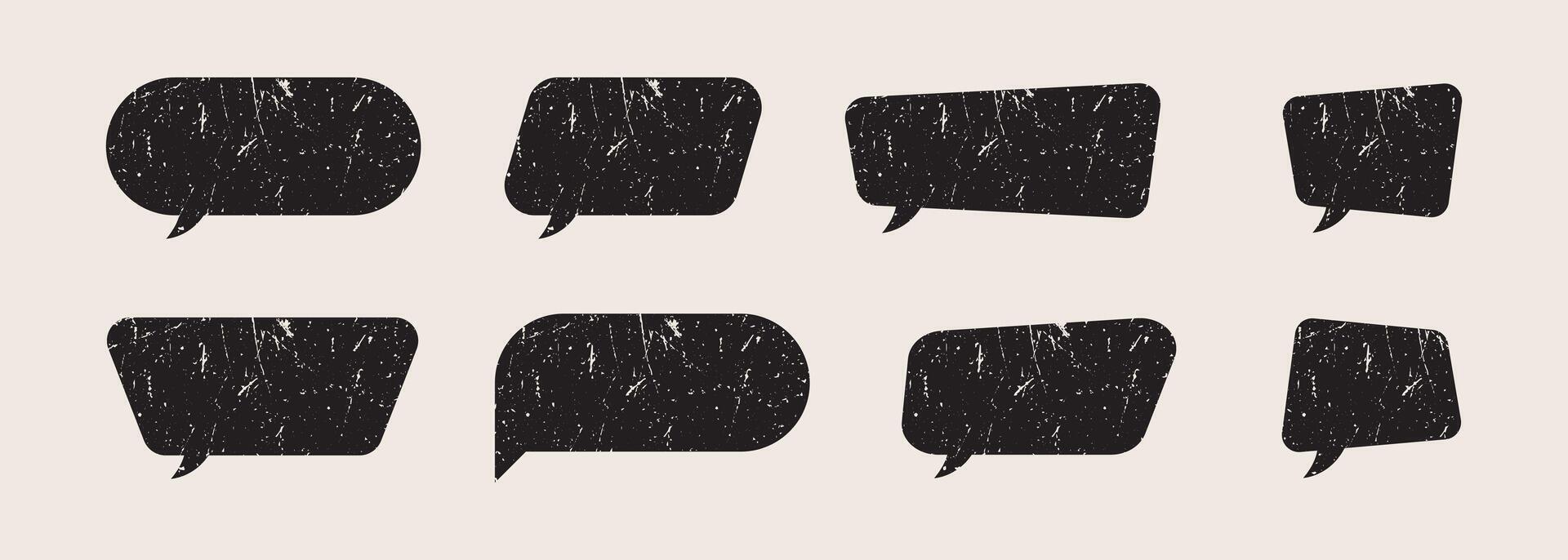 Collection of Chat Icons. Speech Bubble Symbols Representing Messages, Comments, and Conversations. vector
