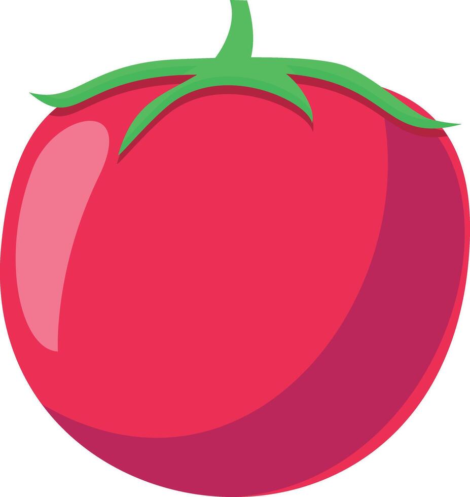Tomato Flat Art Illustration vector