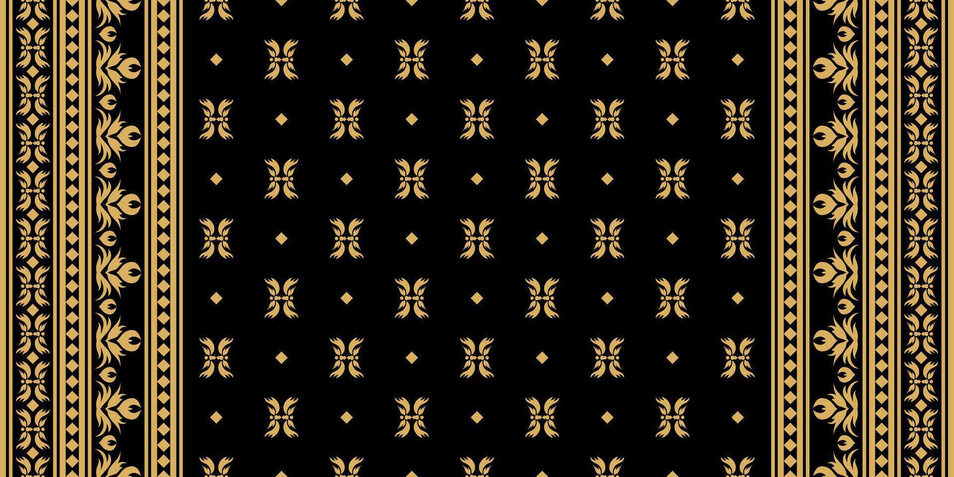 Abstract Ethnic Pattern with Seamless Oriental Style. vector