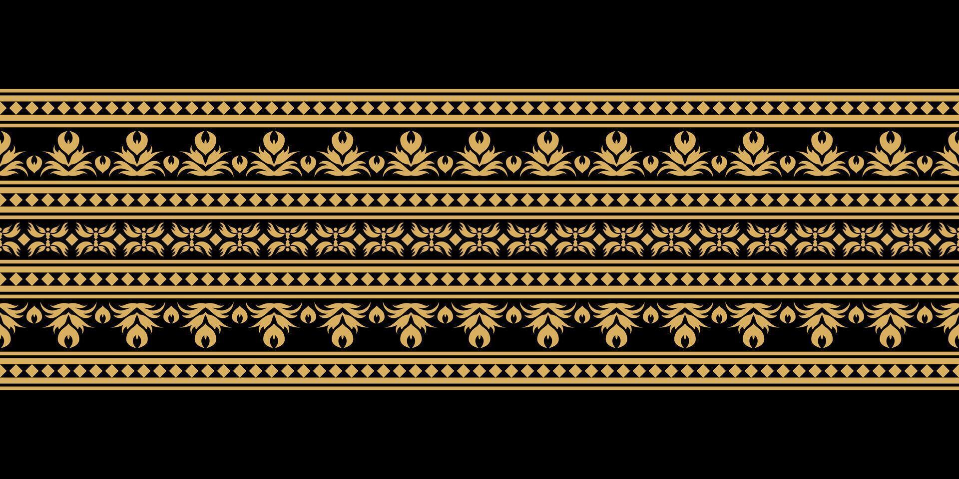 Seamless Ethnic and Abstract Pattern with Oriental Influence. vector