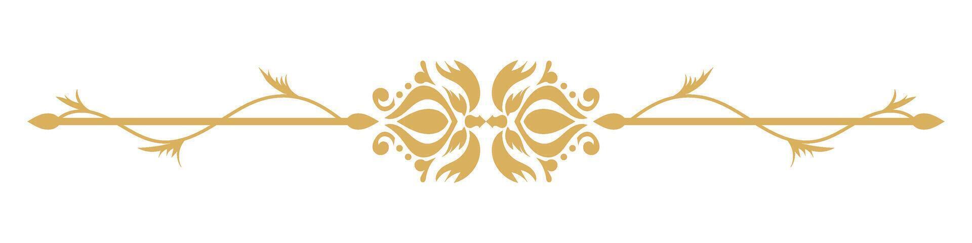 Vintage Ornamental Divider with Abstract Border Design. vector