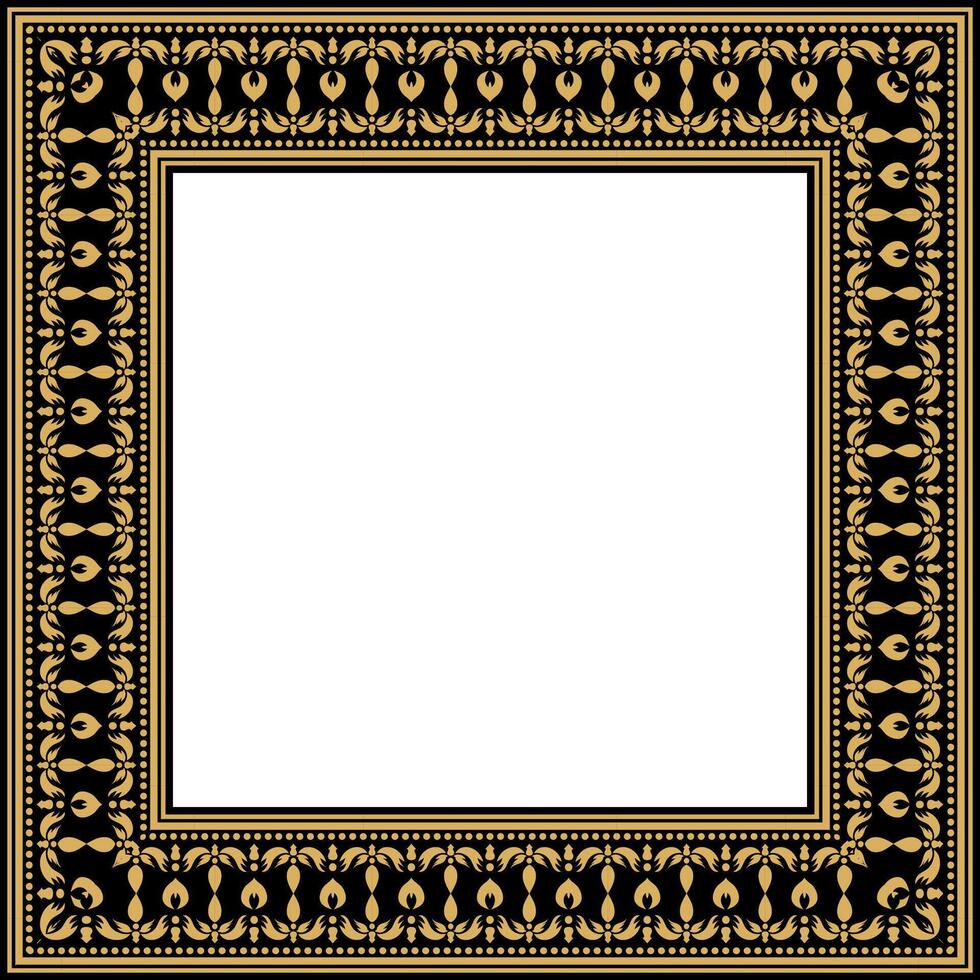 Classic Vintage Frame with Ornamental Border and Elegance. vector