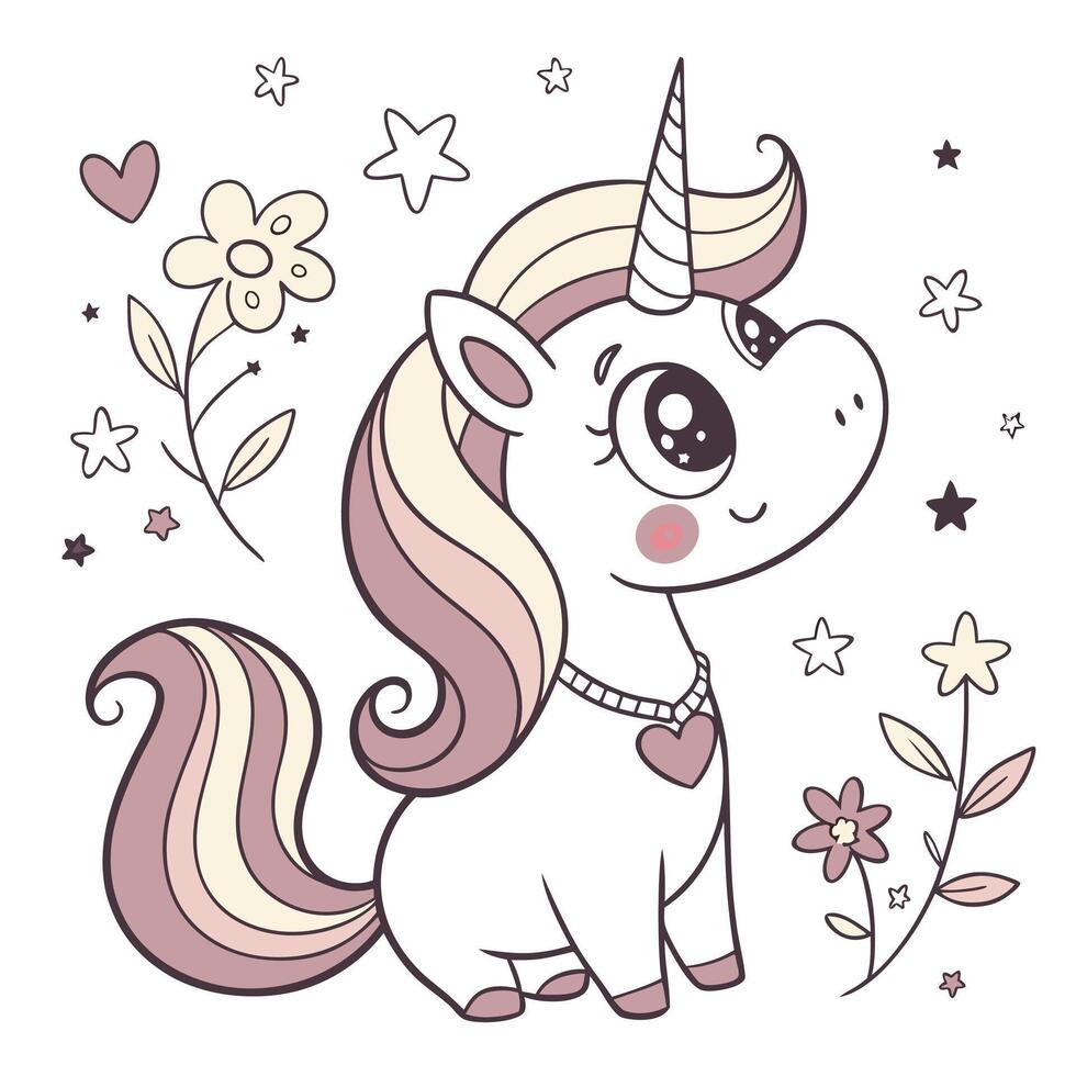 Create a charming and whimsical illustration of a cute vector