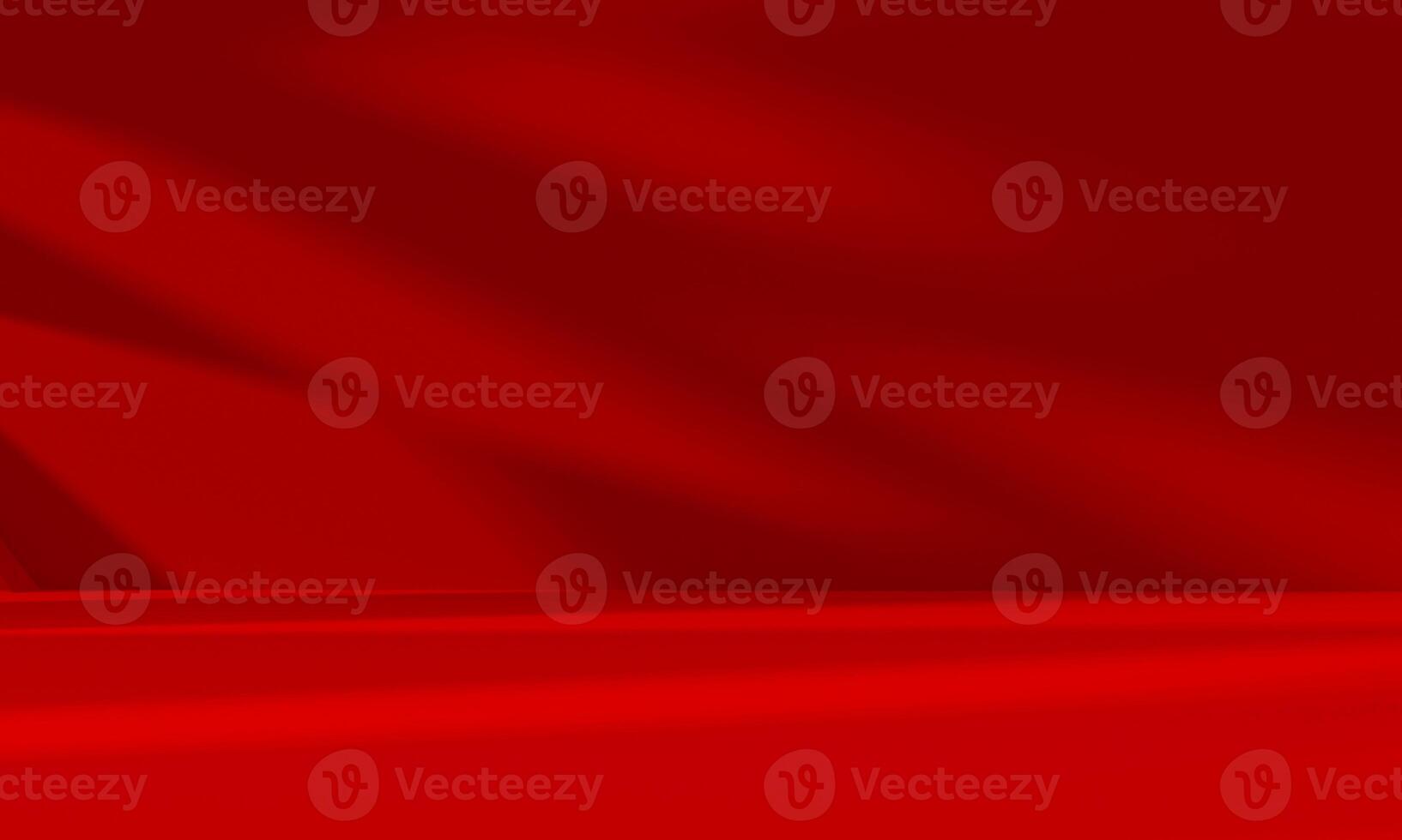 Wall interior background, studio and backdrops show products.with shadow from window color Red background for text insertion and presentation product photo