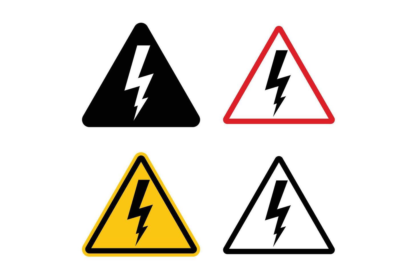 Voltage Hazard Label , electricity warning, warning label, high voltage, danger sign, power danger vector