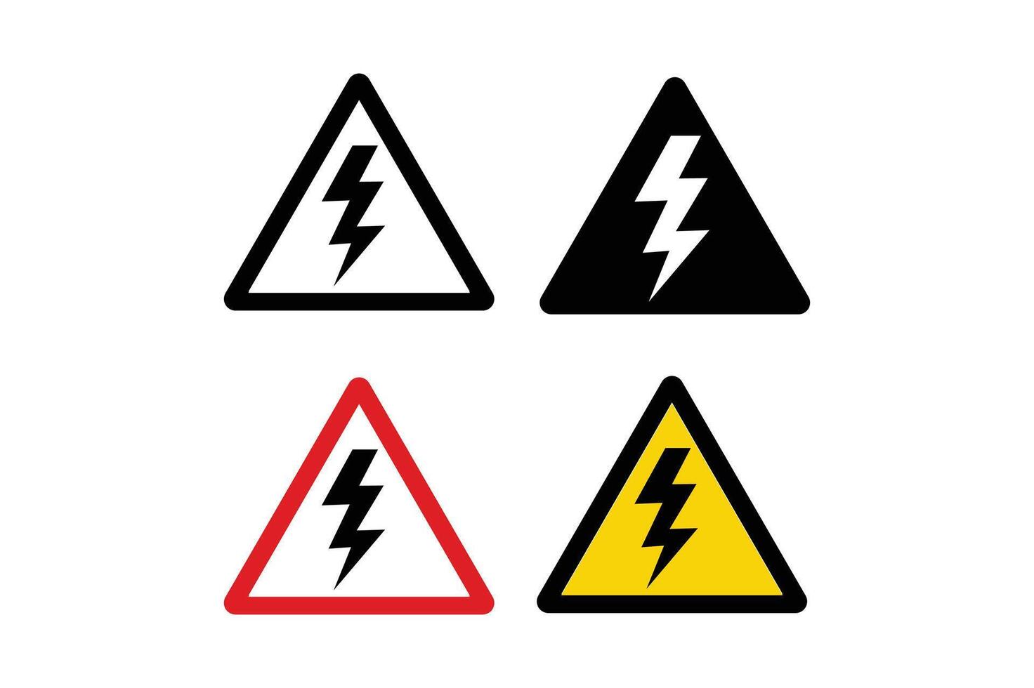 High Voltage Danger Symbol , electricity warning, warning label, high voltage, danger sign, power danger vector
