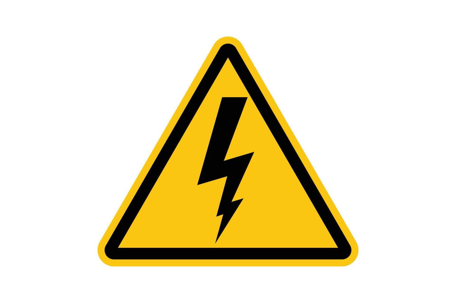 Energy Hazard Alert , electricity warning, warning label, high voltage, danger sign, power danger vector