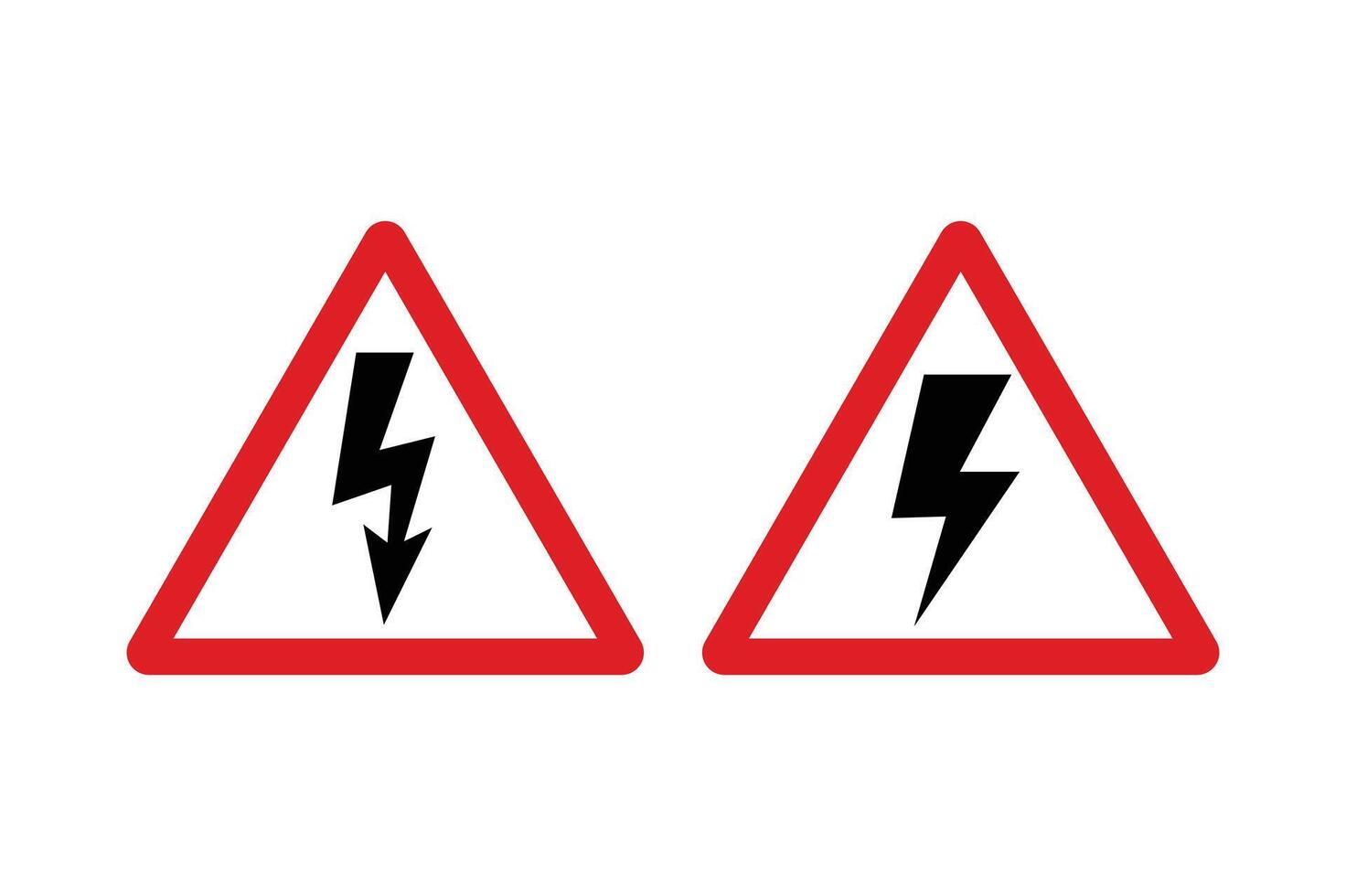 Electric Circuit Danger Sign , electricity warning, warning label, high voltage, danger sign, power danger vector