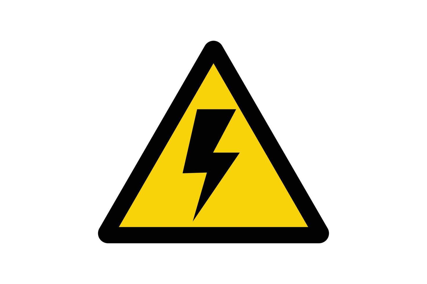 Electrical Risk Notice , electricity warning, warning label, high voltage, danger sign, power danger vector