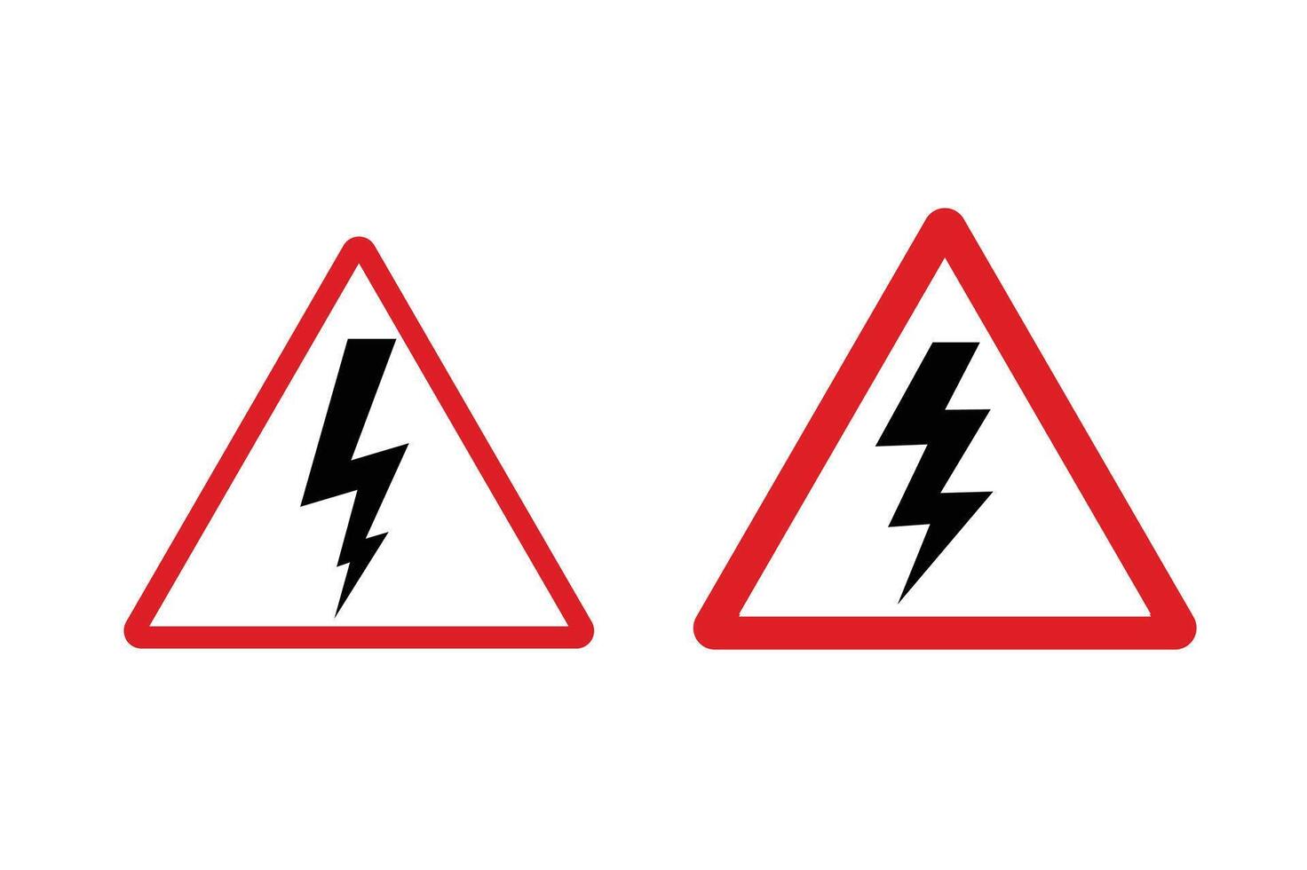 Electrical Hazard Sign , electricity warning, warning label, high voltage, danger sign, power danger vector