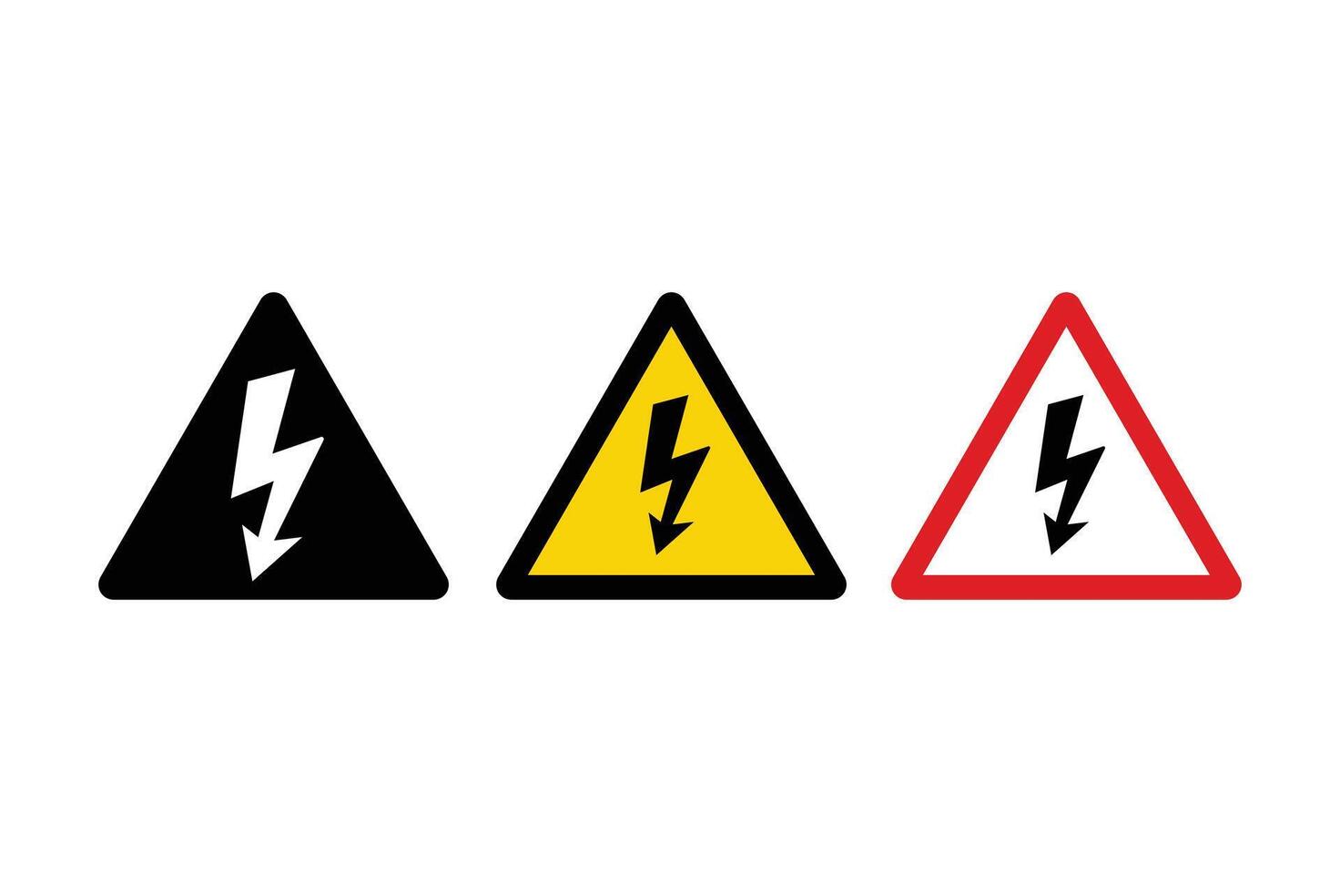 Electricity Warning Label Sign, electricity warning, warning label, high voltage, danger sign, power danger vector