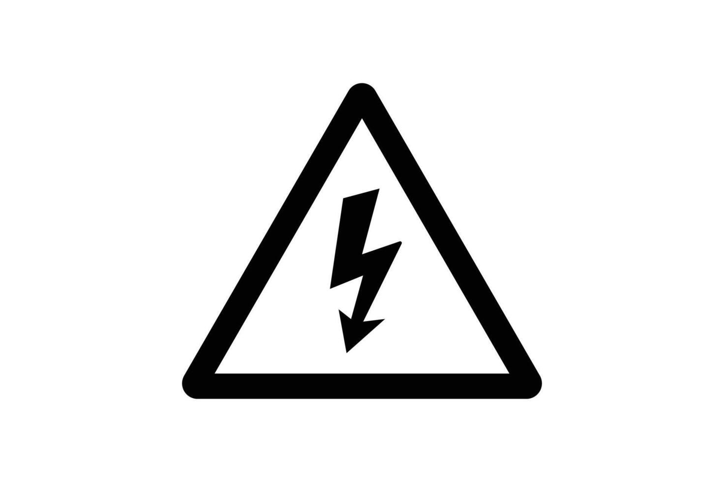 Caution Electricity Sign , electricity warning, warning label, high voltage, danger sign, power danger vector