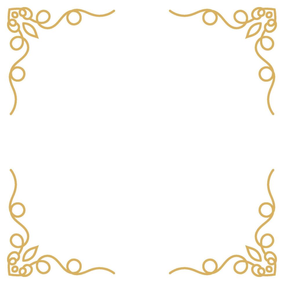 Retro Calligraphy Style Vintage Ornamental Frame and Border. vector