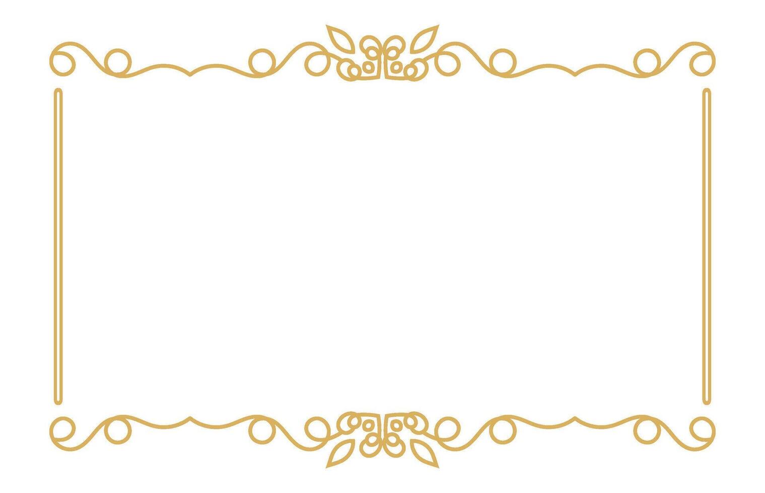 Vintage Ornamental Border and Frame with Elegant Calligraphy Design. vector