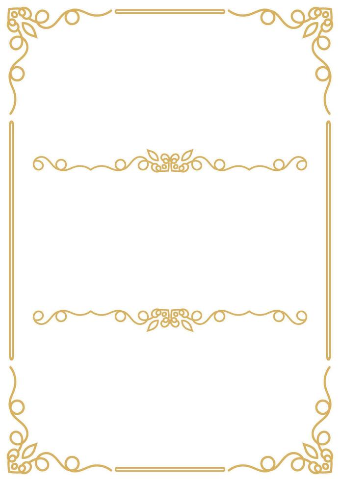 Luxury Decorative Border and Vintage Frame with Calligraphy Touch. vector