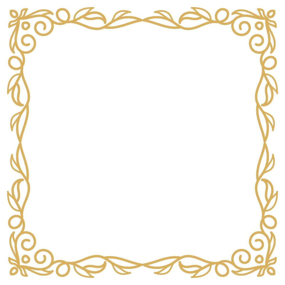 Baroque Ornamental Vintage Frame with Calligraphy Border Details. vector