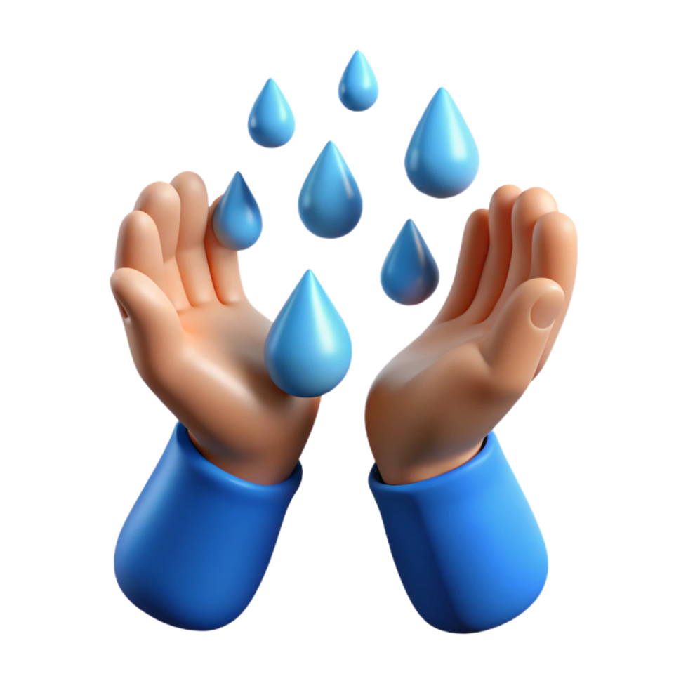 extraordinary modern stunning traditional extraordinary traditional 3D Cartoon Hands Catching Raindrops Illustration premium detailed exclusive png