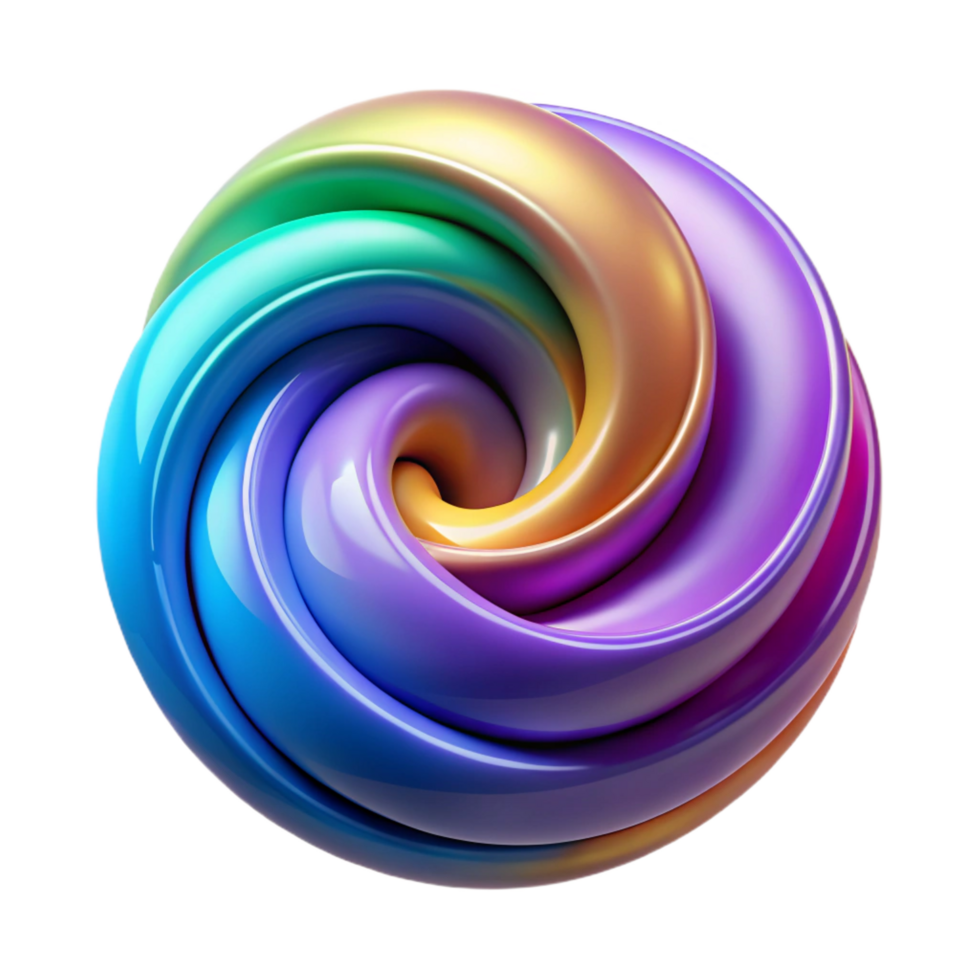 elegant artistic impressive modern wonderful traditional Abstract 3D Rainbow Swirl Background high resolution original authentic png