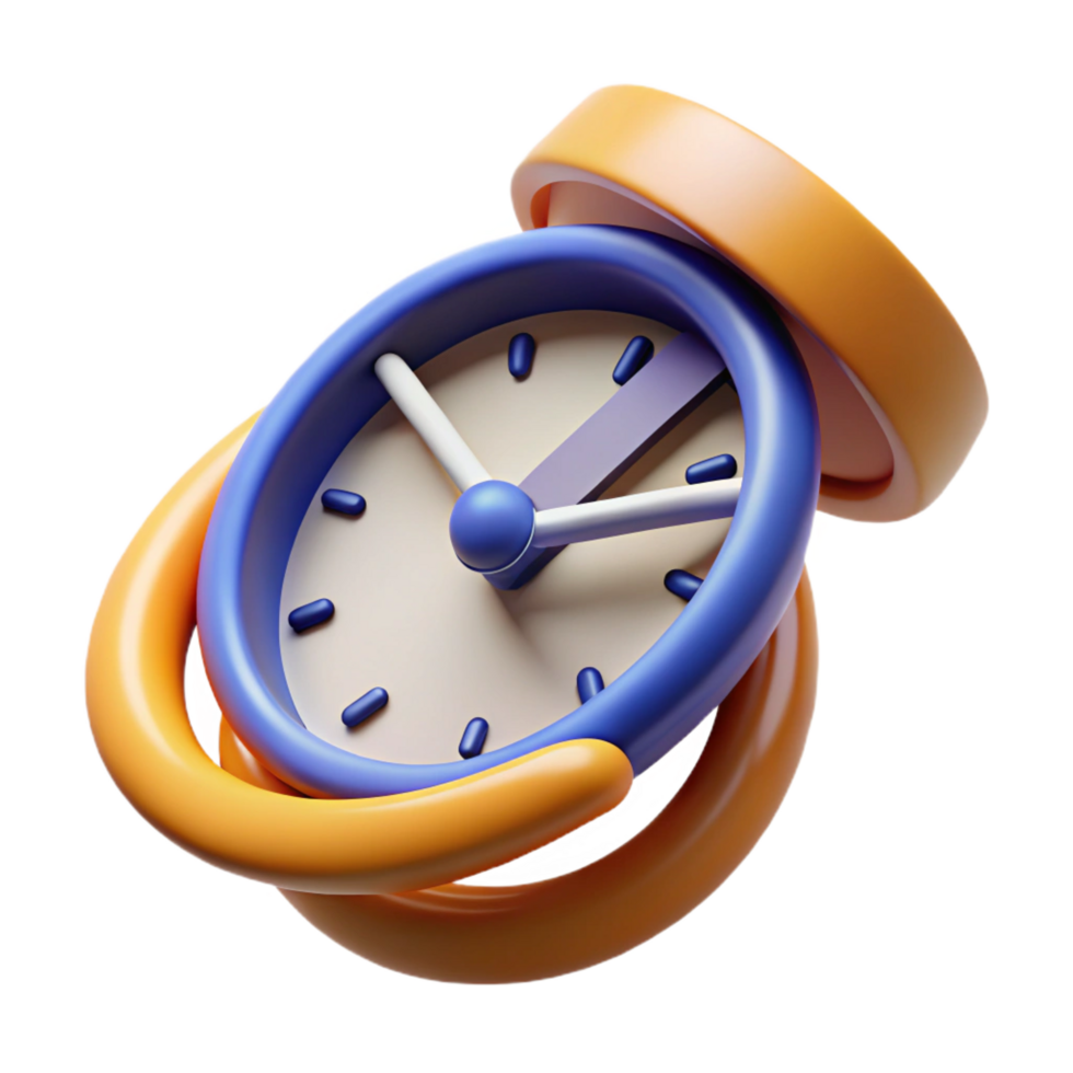 wonderful creative wonderful classic impressive vintage 3D Cartoon Clock Illustration high resolution high quality high quality png