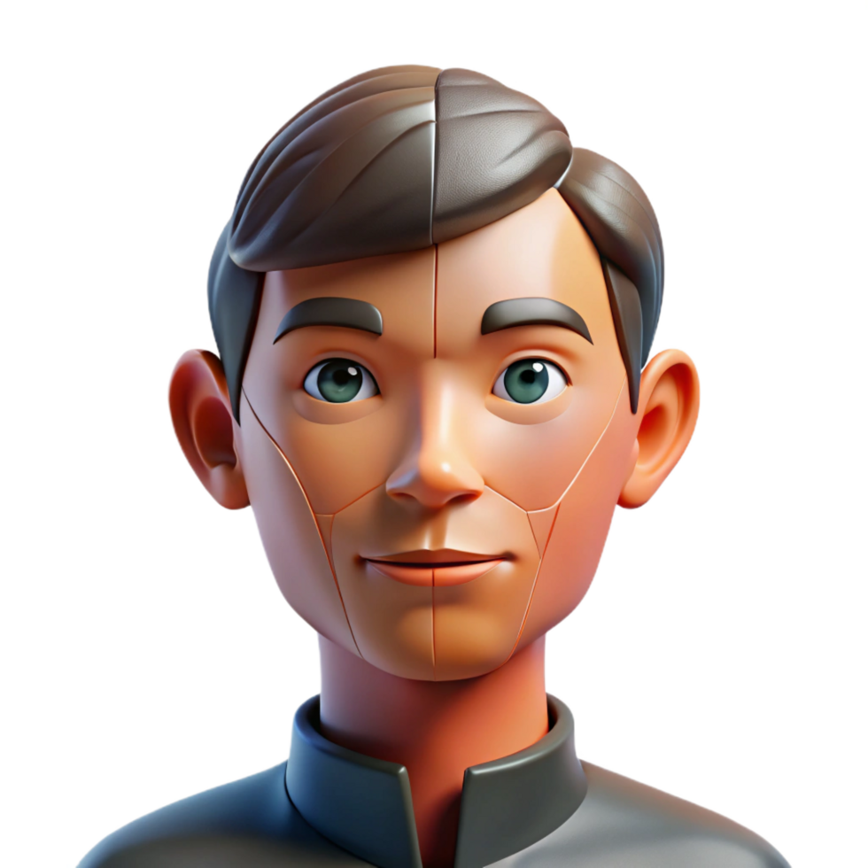 beautiful traditional magnificent rustic serene classic 3D Cartoon Male Avatar, Digital Character authentic authentic high resolution png