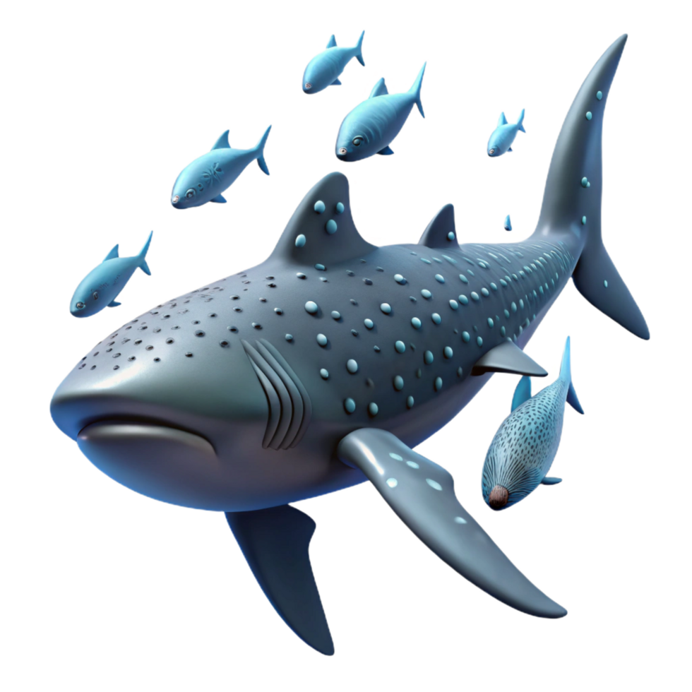 elegant rustic stunning abstract magnificent abstract Whale Shark 3D Illustration detailed detailed 4K png