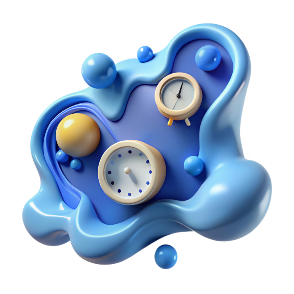 impressive creative stunning abstract 3D Abstract Clock Background original high quality png