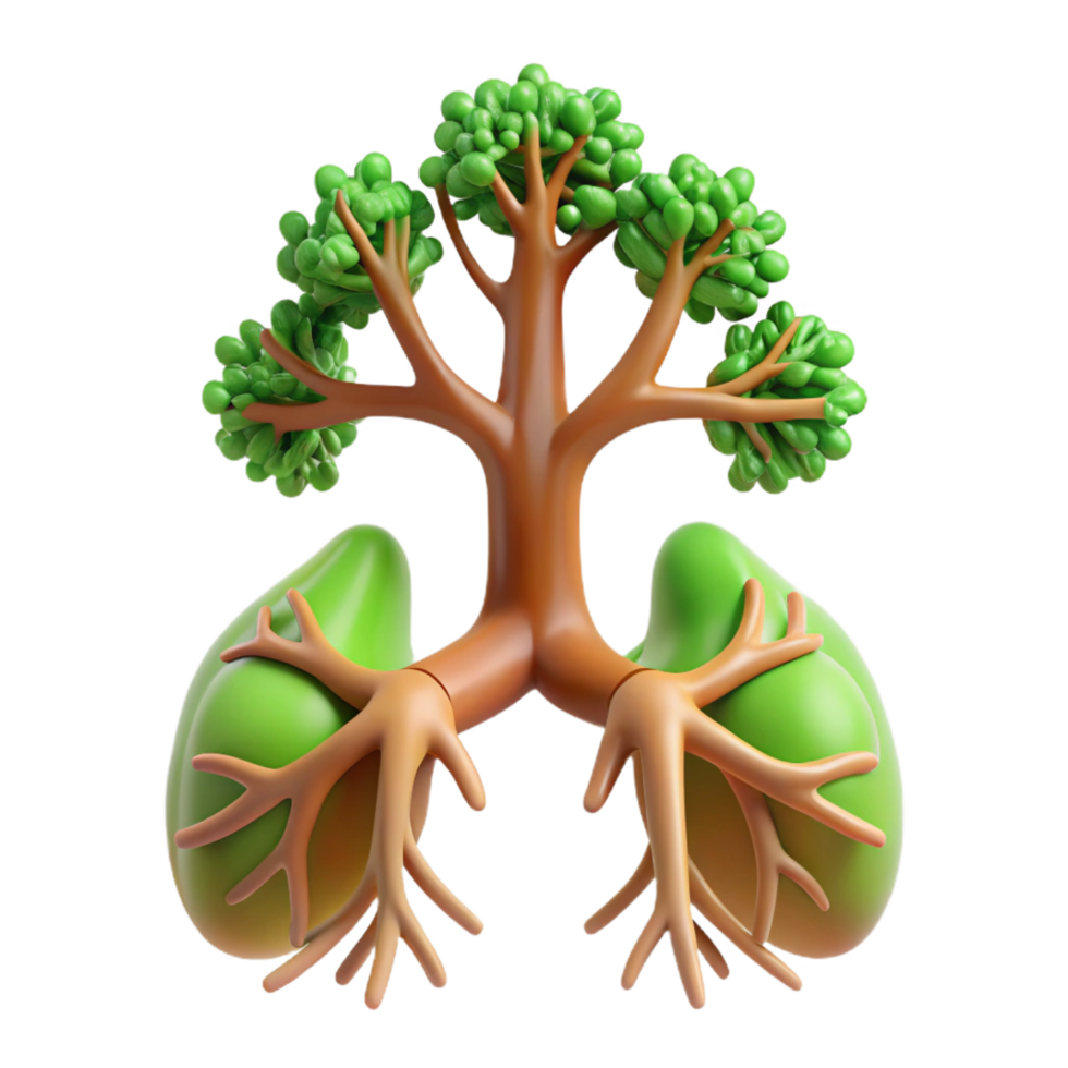 3D Illustration Lungs Tree of Life png