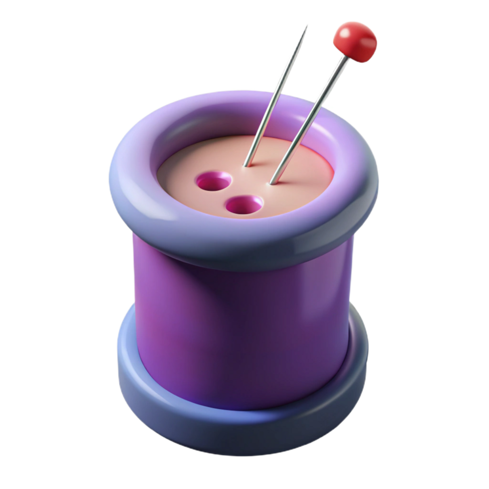 dramatic contemporary stunning rustic 3D Render Pincushion Illustration professional detailed png