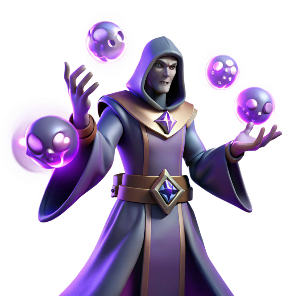 impressive modern stunning classic Wizard 3D Render Illustration original professional png