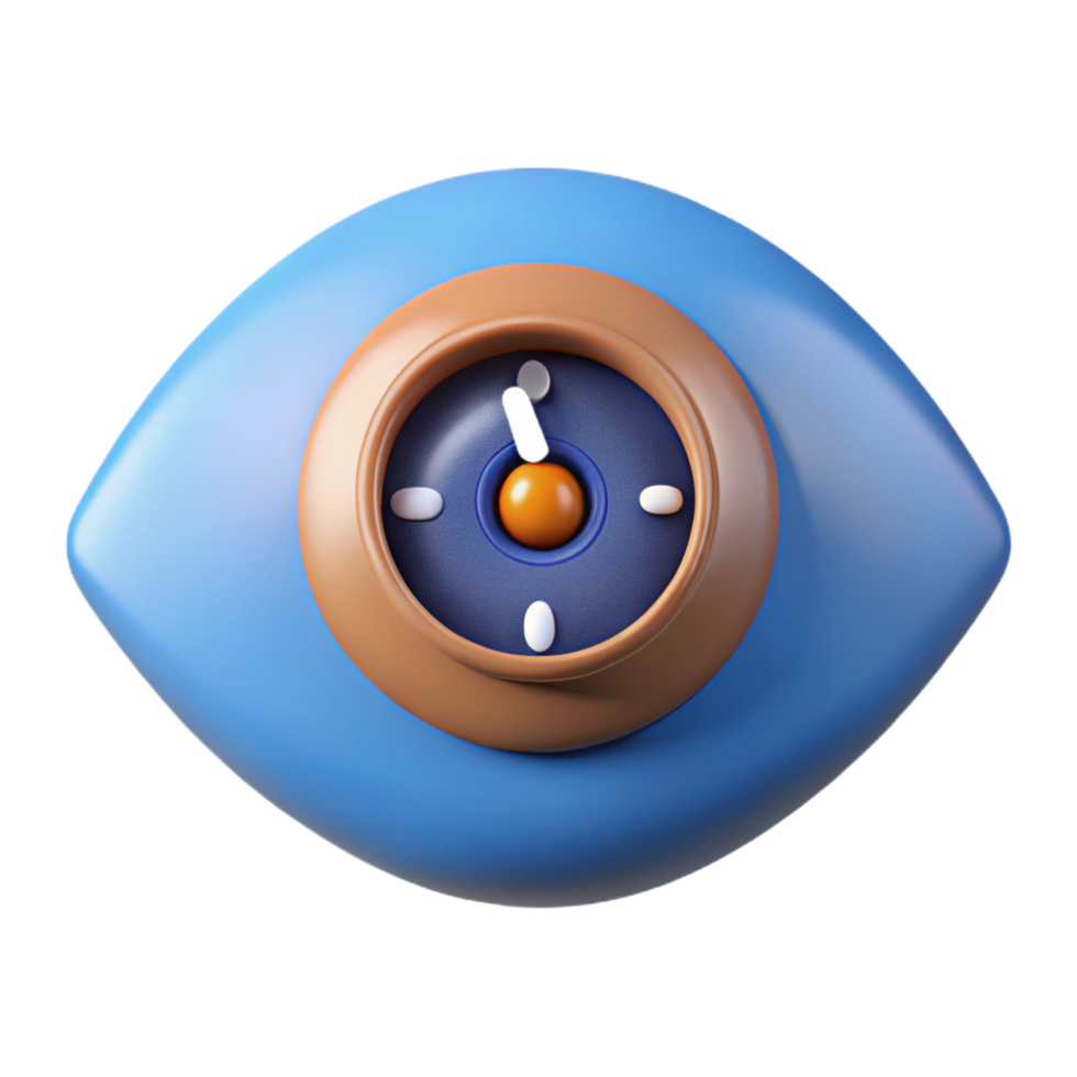 impressive classic stunning classic 3D Cartoon Eye Graphic Resource detailed premium png