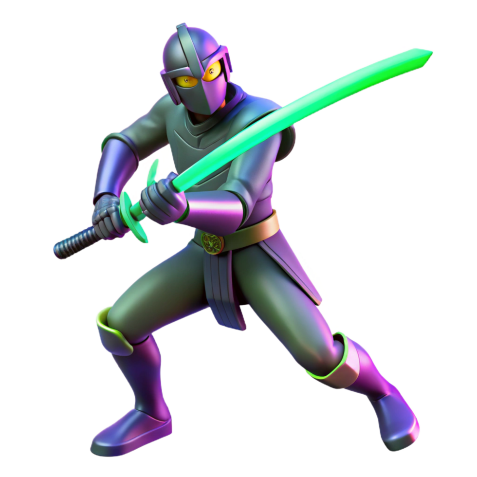 wonderful artistic 3D Render of a Stylized Warrior detailed png