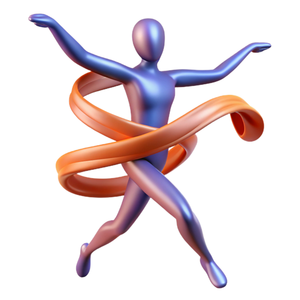 wonderful rustic magnificent modern 3D Render Abstract Figure Success exclusive high resolution png