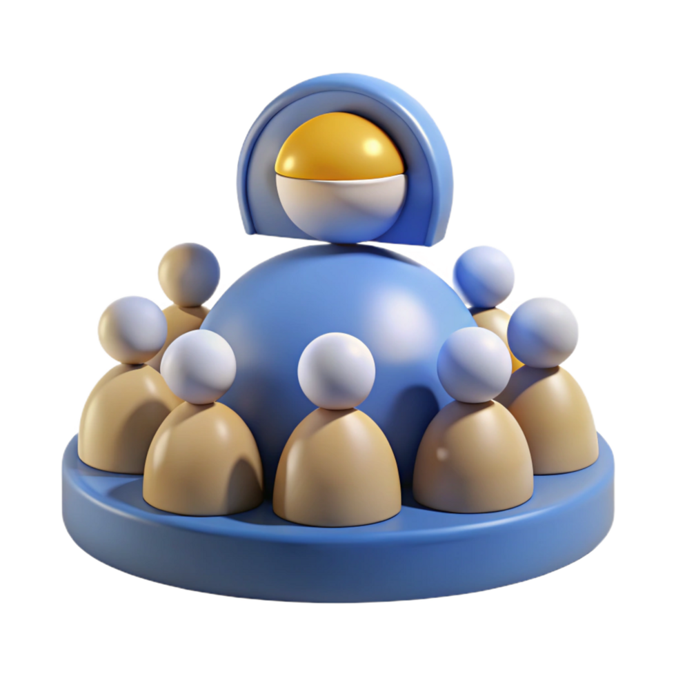 stunning artistic serene abstract 3D Render Abstract Group Unity Illustration original professional png