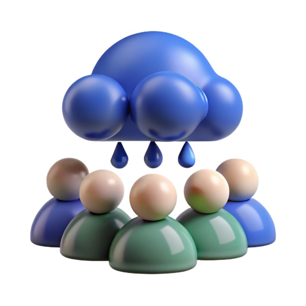 stunning rustic magnificent creative 3D Illustration Cloud Data Sharing high quality high resolution png